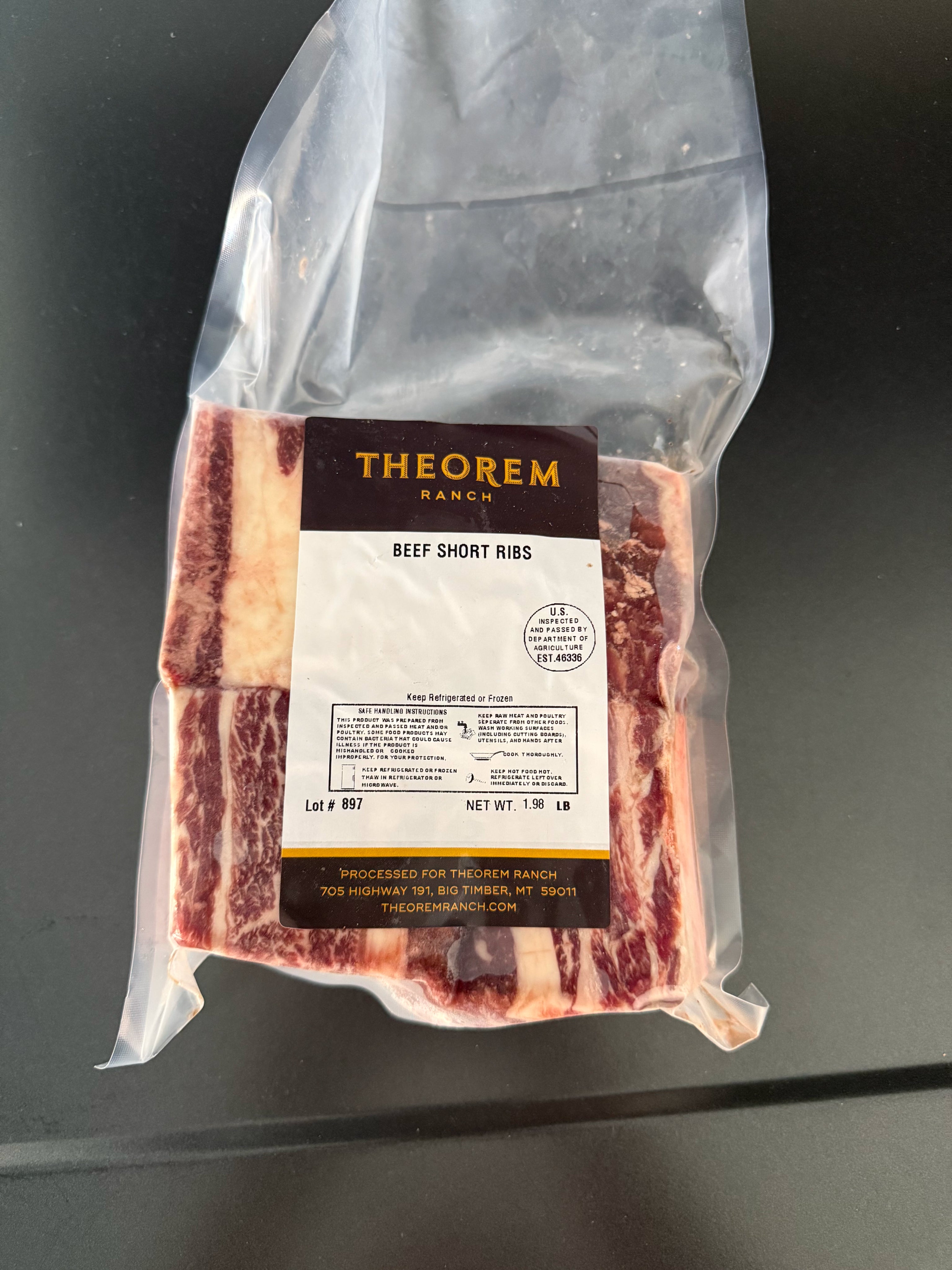 Theorem Ranch Beef Short Ribs